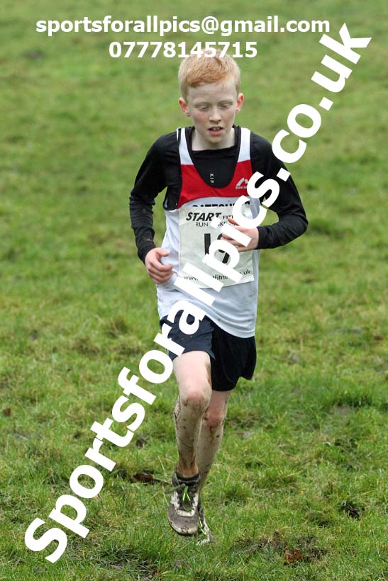 Boys under-13s, NECAA Junior Cross Country Relays, Thornley Farm, Peterlee, Saturday, December 12th. Photo: David T. Hewitson/Sports for All Pics